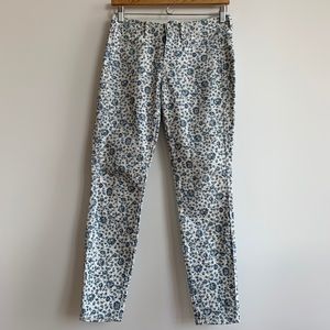 Madewell | Floral Skinny Ankle Jeans